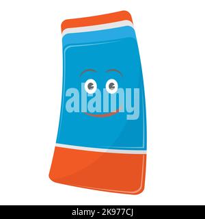 Cute Colored Eraser Icon Isolated on White Background Stock Vector