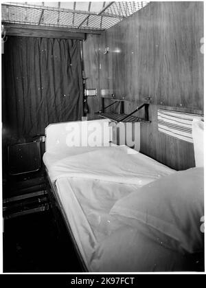 Interior of 1st class sleeping compartment. State Railways, SJ ACO2C. Stock Photo