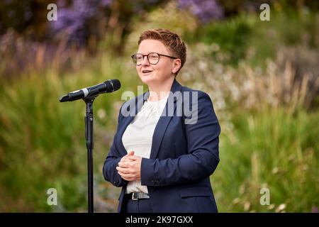 Bev Craig leader of Manchester Council Stock Photo