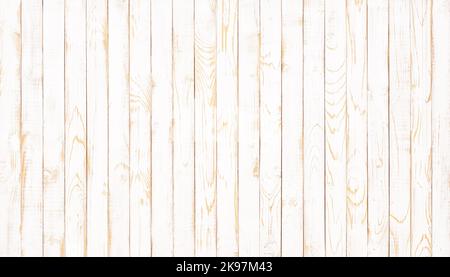 whitewashed wood panel with natural pattern, surface of light boards background Stock Photo