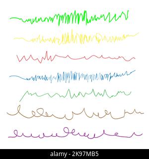 Vector illustration set of markers including elements. Stock Vector