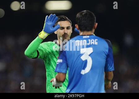 Napoli, Italy. 26th Oct, 2022. Alex Meret of SSC Napoli during the Champions League Group A football match between SSC Napoli and Rangers FC at Diego Armando Maradona stadium in Napoli (Italy), October 26th, 2022. Photo Cesare Purini/Insidefoto Credit: Insidefoto di andrea staccioli/Alamy Live News Stock Photo