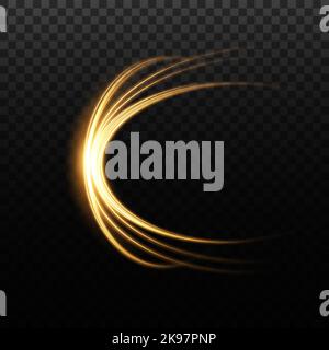 Abstract beautiful light background. Magic sparks on a dark background. Mystical speed stripes, glitter effect. Shine of cosmic rays. Neon lines of Stock Vector