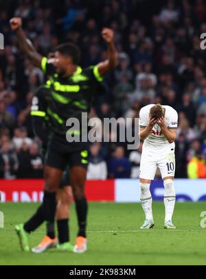 London, England, 26th October 2022.   during the UEFA Champions League match at the Tottenham Hotspur Stadium, London. Picture credit should read: David Klein / Sportimage Stock Photo