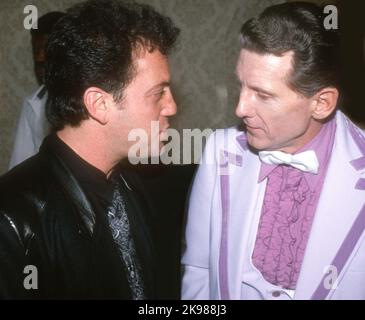 **FILE PHOTO** Jerry Lee Lewis Has Passed Away Aged 87. Billy Joel Jerry Lee Lewis 1981 Photo By Adam Scull/PHOTOlink/MediaPunch Stock Photo