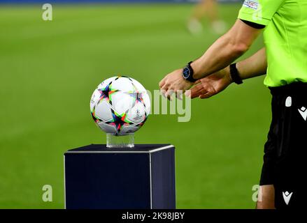 FC BARCELONA vs BAYERN MÜNCHEN October 26,2022 Before the match between FC Barcelona and Bayern Munich corresponding to the the group stage of the UEFA Champions League at Spotify Camp Nou Stadium in Barcelona, Spain. October 26, 2022. Stock Photo