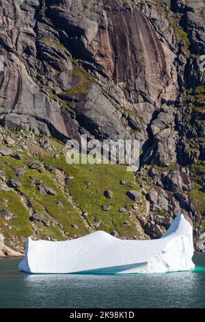 Iceberg in Prince Christian Sound, Greenland, Kingdom of Denmark Stock Photo
