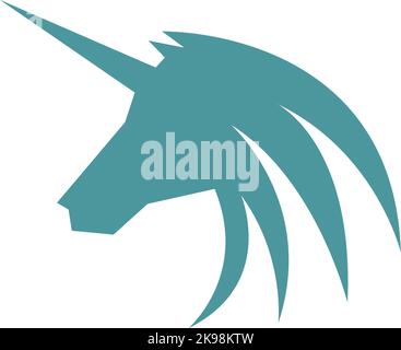 Unicorn logo icon design illustration vector Stock Vector