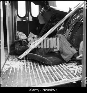 Civil defense exercise. County competition for industrial fire corps and bourgeoisiers Stock Photo