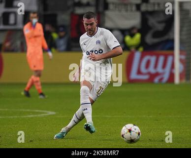 Frankfurt, Deutschland. 26th Oct, 2022. October 26, 2022, Deutsche Bank Park, Frankfurt, Champions League, Eintracht Frankfurt vs Olympique Marseille, in the picture Jordan Veretout (Marseille) Credit: dpa/Alamy Live News Stock Photo