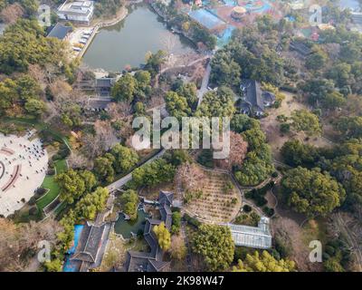 Aerial photography of ancient buildings in China Stock Photo - Alamy
