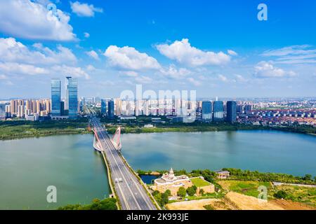 Panoramic picture of China nanchang Stock Photo