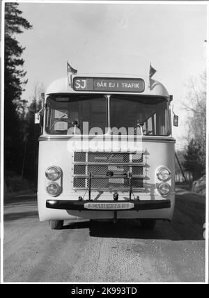 State Railways, SJ Bus. Stock Photo