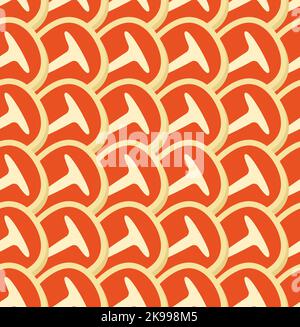 Piece of meat pattern seamless. Raw chop background. Meat texture Stock Vector