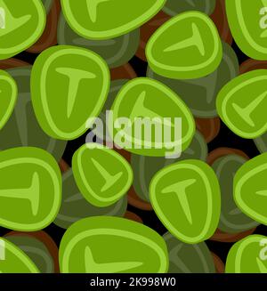 Piece of meat army pattern seamless. Raw chop Military background. Meat Protective soldier and hunting texture Stock Vector
