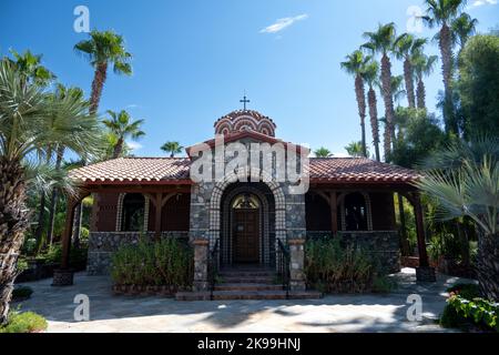 St Nicholas' chapel located at St Anthony's Greek Orthodox Monastery in Arizona Stock Photo