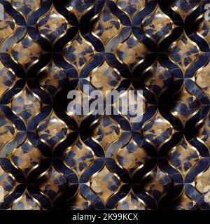 Seamless Pattern of ancient mosaic Stock Photo