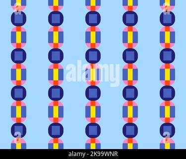 Oriental ethnic seamless repeatable pattern traditional geometric lines stripes background Design with various ornamental elements Multicolor tile art Stock Photo