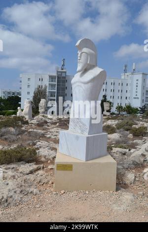 Greek Soldier by Saeid Ahmadi Ayia Napa International Sculpture Park cyprus Stock Photo