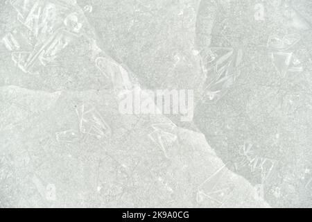 close up of ice surface Stock Photo