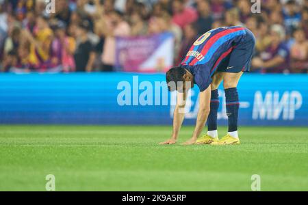 Barcelona, Spain. Oct 26, 2022 in the match  FC BARCELONA - FC BAYERN MUENCHEN 0-3 of football UEFA Champions League, group stage, group C, match day,  in season 2022/2023 on Oct 26, 2022 in  Barcelona, Spain. Gruppenphase, FCB, München. © Peter Schatz / Alamy Live News Stock Photo
