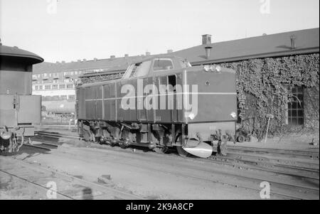 Diesel hydraulic locomotive. State Railways, SJ TP 3501. Stock Photo