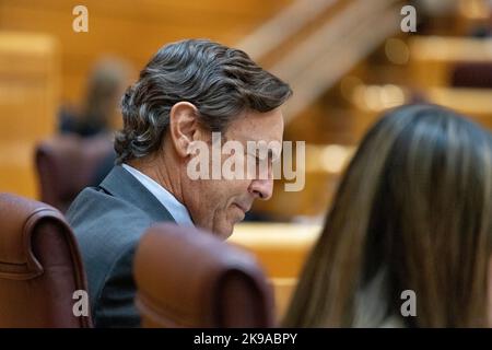 Rafael Antonio Hernando Fraile. Spanish politician, senator for the Popular Parliamentary Group in the Senate for Almería. In the Senate of Spain Stock Photo