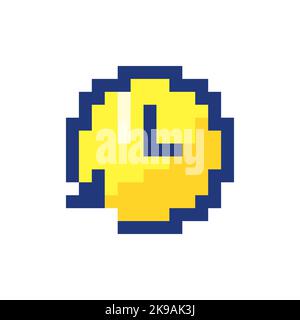 Period of time pixelated RGB color ui icon Stock Vector