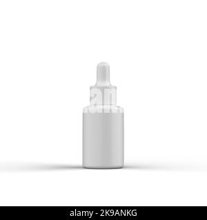 Matte Plastic Drop Botte 3D Rendering Stock Photo