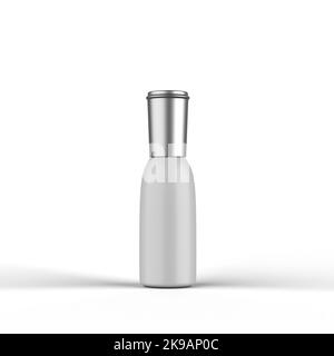 Matte Cosmetic Bottle 3D Rendering Stock Photo