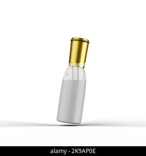 Matte Cosmetic Bottle 3D Rendering Stock Photo