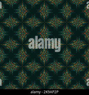 Abstract green squares seamless pattern design Stock Vector