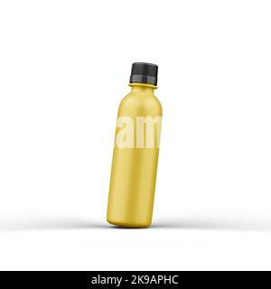 Matte Plastic Bottle 3D Rendering Stock Photo