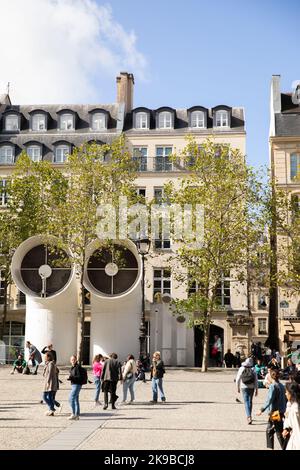 Pompidou Center, Paris France Stock Photo