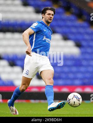 File photo dated 02-01-2022 of Birmingham City's George Friend. George Friend could return for Birmingham against QPR on Friday night. Issue date: Thursday October 27, 2022. Stock Photo