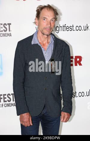 Julian Sands (The Phantom of The Opera) attends premiere of 'Ghosts of Monday' at Arrow FrightFest held at Cineworld Leicester Square in London. Stock Photo