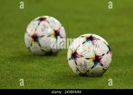 A general view of an Adidas match ball ahead of the UEFA Women's ...