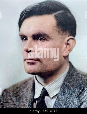 ALAN TURING (1912-1954) English mathematician and computer scientist Stock Photo