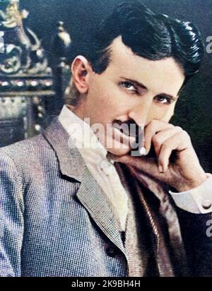 NIKOLA TESLA (1856-1943) Serbian-American inventor and electrical engineer Stock Photo