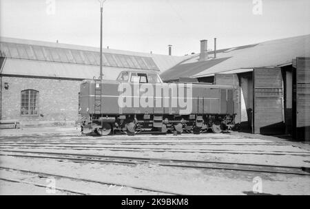 Diesel hydraulic locomotive. State Railways, SJ TP 3521. Stock Photo