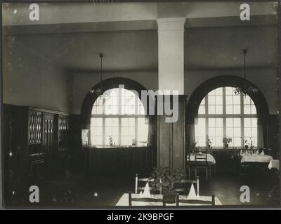 Haparanda station house. 1st and 2nd class dining room. Stock Photo