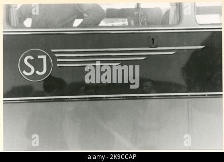 State Railways, SJ Bus. Stock Photo