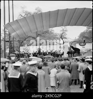 The State Railways, SJ is advertising for Nils Holgersson the tour. Stock Photo