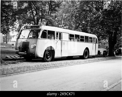 State Railways, SJ Bus. Stock Photo