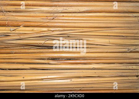 Brow woven texture of straws Stock Photo