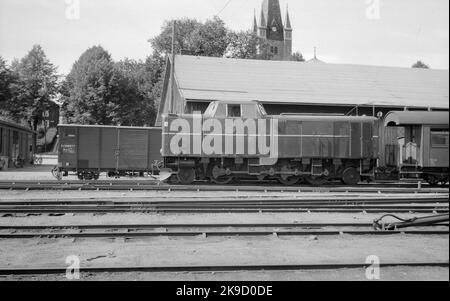 Diesel hydraulic locomotive. State Railways, SJ TP 3510. Stock Photo