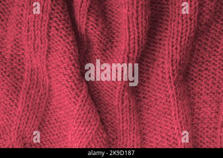 Handmade knitting background with detail weave threads Stock Photo - Alamy