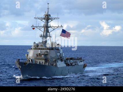 The guided-missile destroyer USS Oscar Austin (DDG 79) U.S. Navy Stock Photo