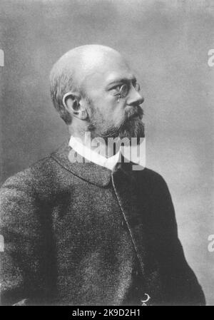 David Hilbert (1862 – 1943) German mathematician and one of the most influential mathematicians of the 19th and early 20th centuries. Stock Photo