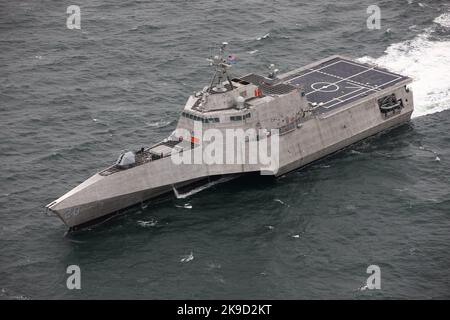 The future littoral combat ship USS Cincinnati (LCS 20) U.S. Navy Stock Photo